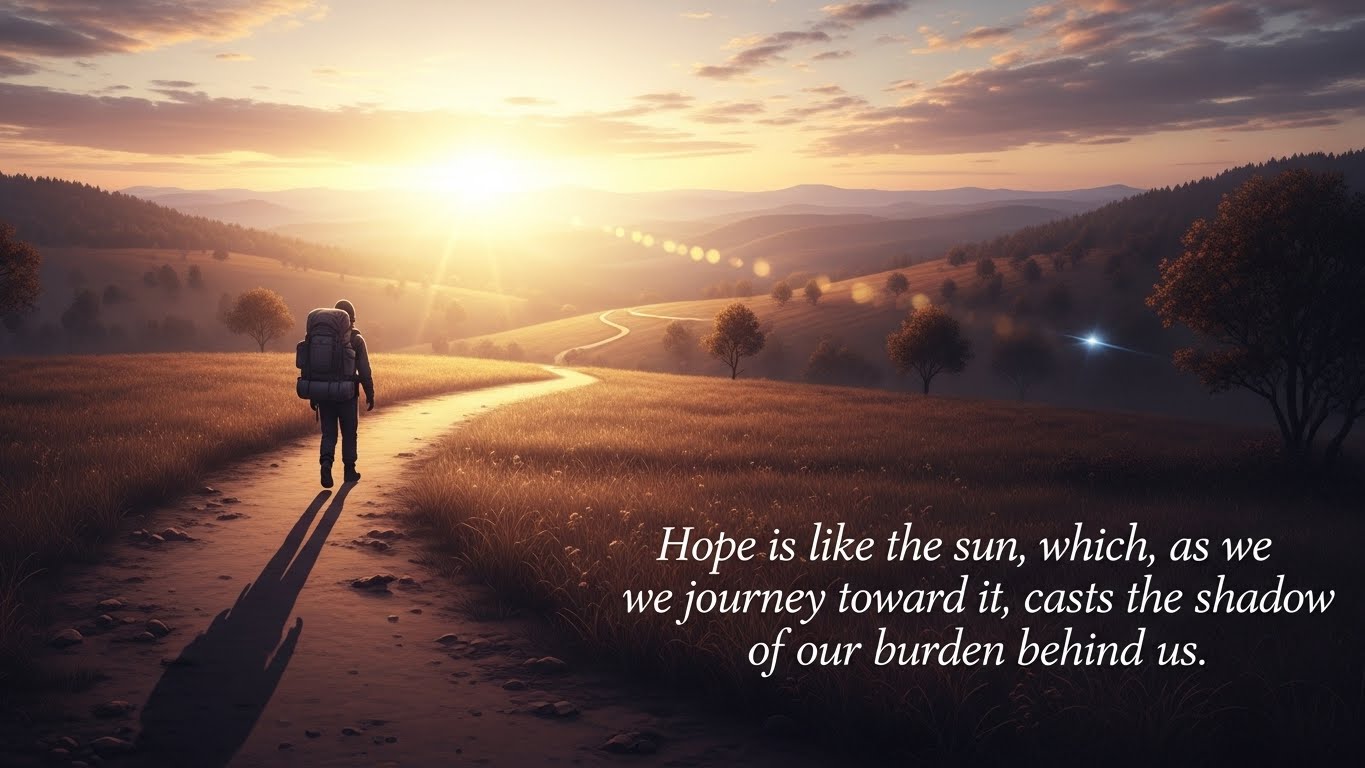 Hope casts shadow of burden behind us